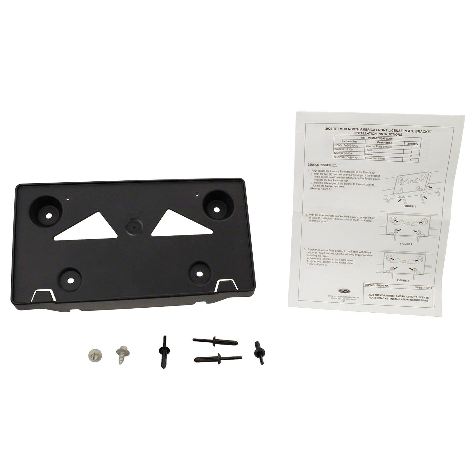 License Plate Bracket - Front (TREMOR PACK) | Parts | Ford.com