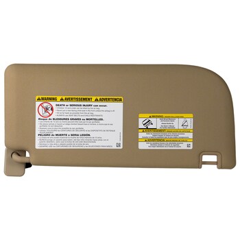 Sun Visor - Left, Front, Rear
