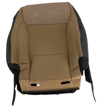 Seat Back Cushion Cover Baja tan Cloth - Right, Front (MT)