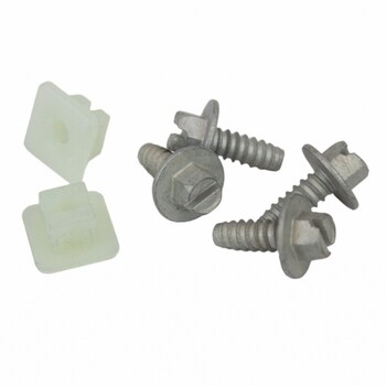 Container. License Plate Bracket Hardware Kit - Front, Rear.