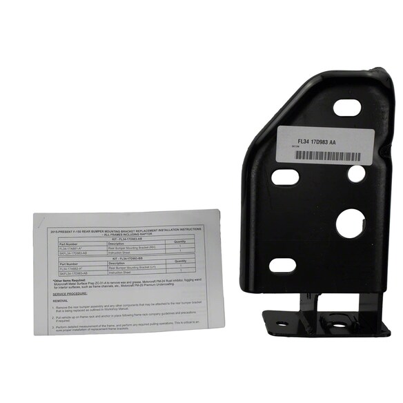 Frame Rail End Bracket Bumper Repair Kit - Right, Rear Main Image