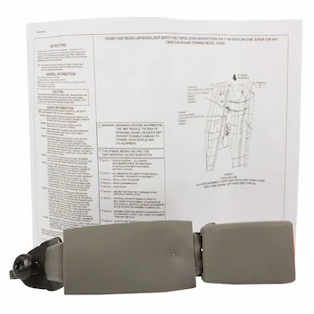 Seat Belt Receptacle And Buckle - Front, Center
