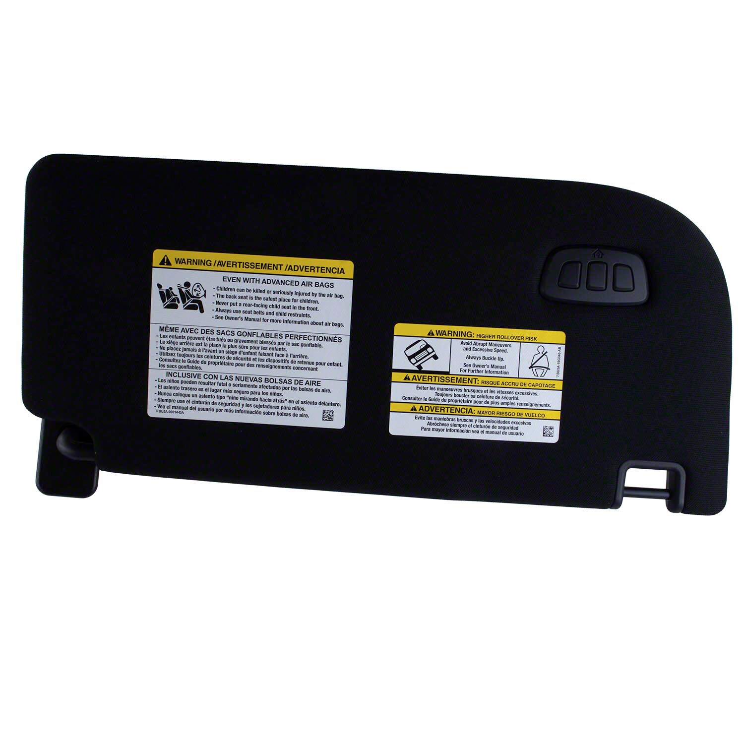 Sun Visor - Left, Front, Rear | Parts | Ford.com