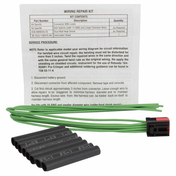 Power Folding Seat Switch Connector Wire Main Image
