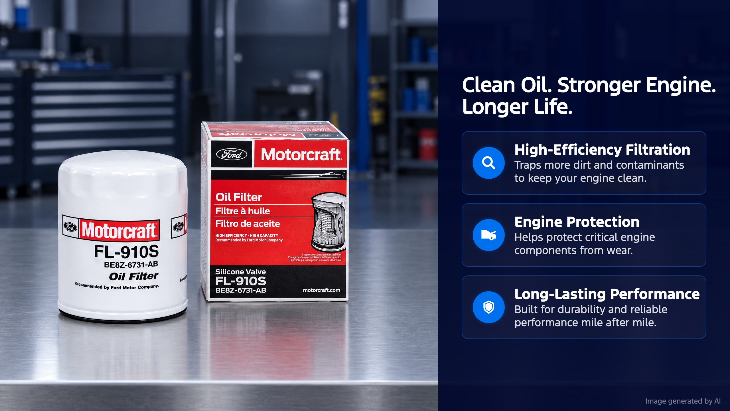 Motorcraft Engine Oil Filter FL910S | Parts | Ford.com