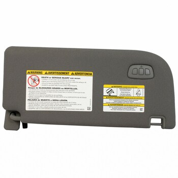 Sun Visor - Left, Front, Rear