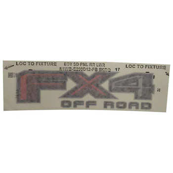 Truck Bed Decal Stripe DECALS and NAMEPLATES - Left, Right ("FX4".)