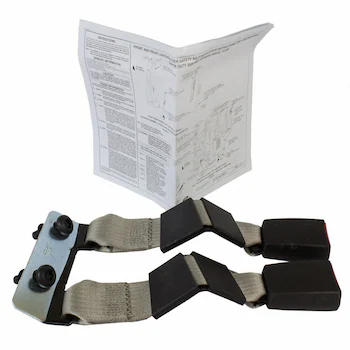 Seat Back Latch Release Cable Belt and Buckle - Rear