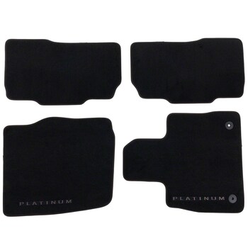 Rubber Contour Floor Mat Carpet (Platinum)