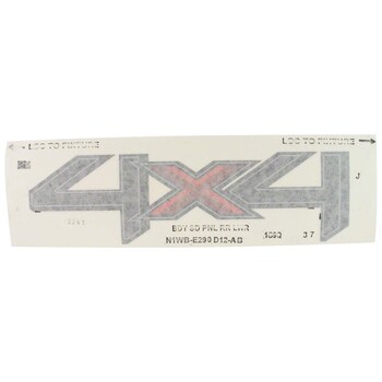 Truck Bed Decal Stripe DECALS and NAMEPLATES - Left, Right ("4X4".)