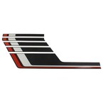 Door Decal Stripe Panel Graphics - Left Main Image