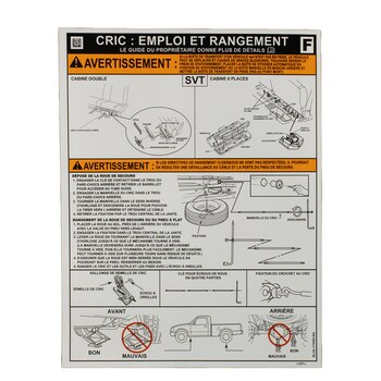 Engine Decal Jack Operation Sticker (SVT)