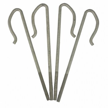 Hook Bolt Battery Hold Down Stud - M6 x 163MM