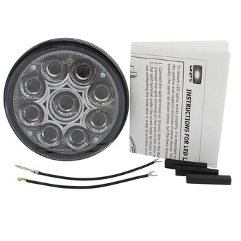 Vehicle-Mounted Spotlight Round Long Range Lamp - Passenger, Driver (Police)