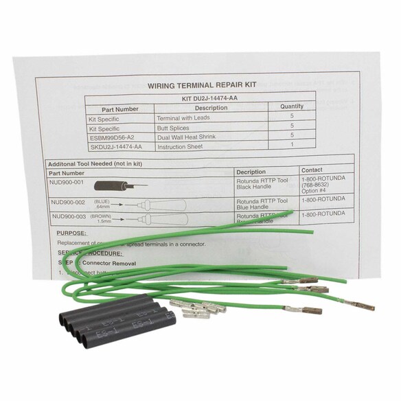 Fuel Pump Jumper Harness Kit Terminal - 1.50MM, Back Main Image