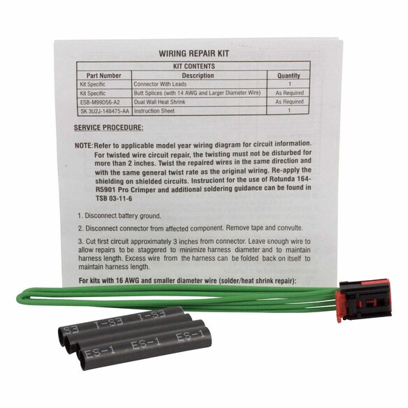 Steering Rotation Sensor Connector Wire - Passenger Main Image