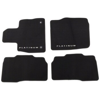 Rubber Contour Floor Mat Carpet (Platinum)