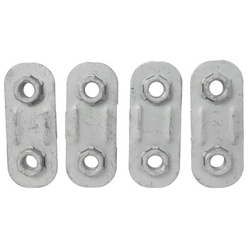 Hex Head Nut And Washer Bumper Face Bar Mount - Front