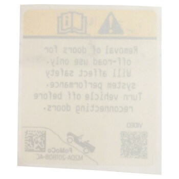 Caution Label Engine Decal Sticker