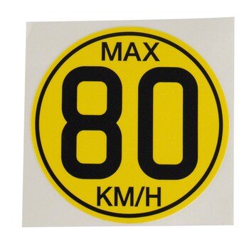 Decal - 80 Km/h