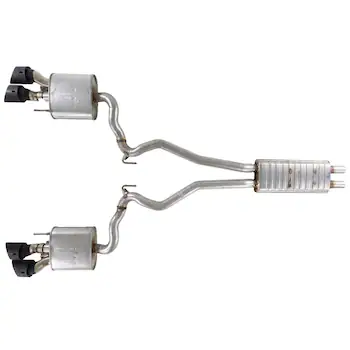 Exhaust Muffler Level 1 CENTRE Pipe <br>A without any Pipes, which are typically universal in fitment