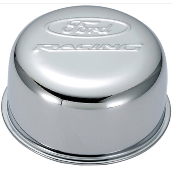 FORD RACING LOGO AIR BREATHER CAP: TWIST TYPE CHROME Main Image