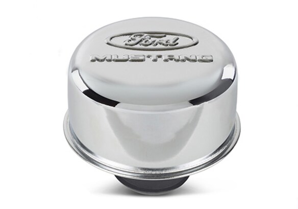 FORD MUSTANG LOGO AIR BREATHER CAP:CHROME Main Image