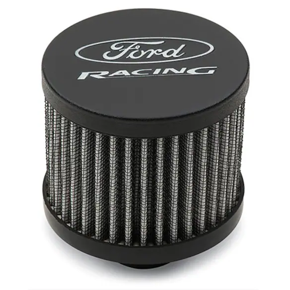 FORD RACING BREATHER - BLACK CRINKLE FINISH - UNSHIELDED Main Image
