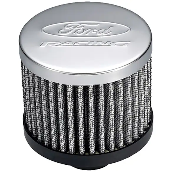 PUSH IN VALVE COVER BREATHER WITH FILTER AND FORD RACING LOGO Main Image
