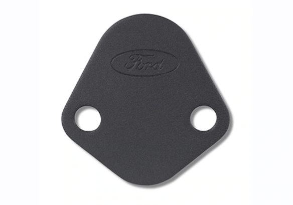 Ford Performance Fuel Pump Block-Off Plate Black w/Ford Logo Ford Performance Fuel Pump Block-Off Plate Black w/Ford Logo