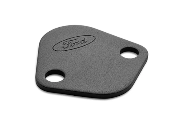 Ford Performance Fuel Pump Block-Off Plate Black w/Ford Logo Ford Performance Fuel Pump Block-Off Plate Black w/Ford Logo