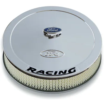 AIR CLEANER KIT: CHROME, FORD EMBLEM AND BLACK FORD RACING EMBLEM