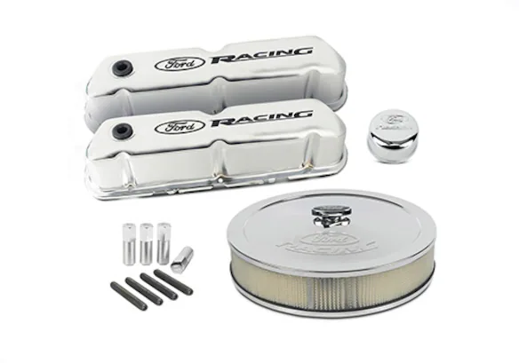 Ford Performance Engine Dress up Kit Black w/Ford Racing Logo Ford Performance Engine Dress up Kit Black w/Ford Racing Logo