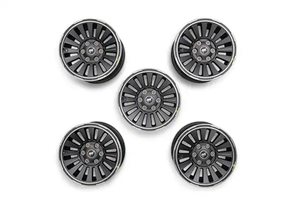 2021-2024 BRONCO 17" X 8.5" GRAY WHEEL KIT W/ FP LOGO Main Image