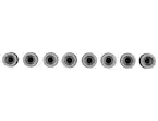M14 X 1.5 BLACK LUG NUT WHEEL KIT OF 8 Main Image