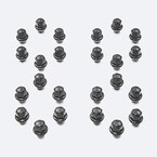 M12 1.5 Black Lug Nut Vehicle Kit of 24 Main Image