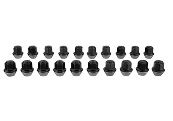 M12 x 1.5 Black Lug Nut Wheel Kit of 20 Main Image
