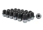 M14x1.5 Black Lug Nut Vehicle Kit of 24 Main Image