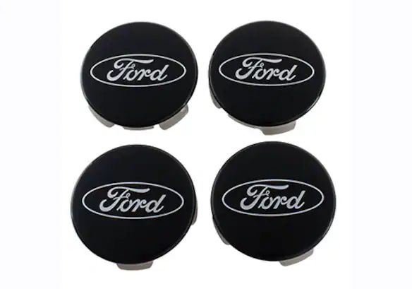 Ford Truck/SUV Black and Chrome Wheel Center Cap Kit Main Image