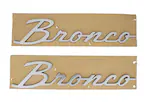 Bronco 2021-2025 "BRONCO" Silver Script Emblem Kit Main Image