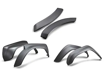 2022-2025 BRONCO RAPTOR CARBON FIBER FENDER FLARE SET-MATTE