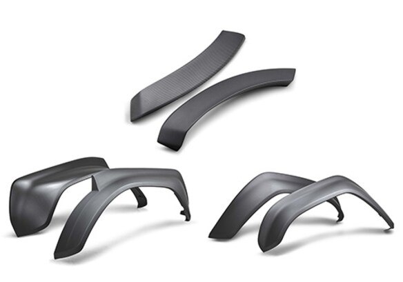2022-2025 BRONCO RAPTOR CARBON FIBER FENDER FLARE SET-MATTE Main Image