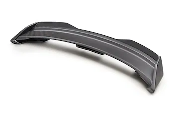 MUSTANG CARBON FIBER SPOILER W/ GURNEY FLAP - MATTE