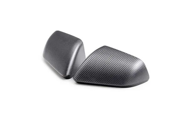 MUSTANG CARBON FIBER MIRROR SKULL CAPS-MATTE Main Image