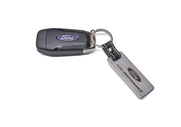 FORD PERFORMANCE CARBON FIBER & STAINLESS STEEL KEYCHAIN Main Image