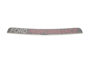 MUSTANG WINDSHIELD BANNER - WHT/RED