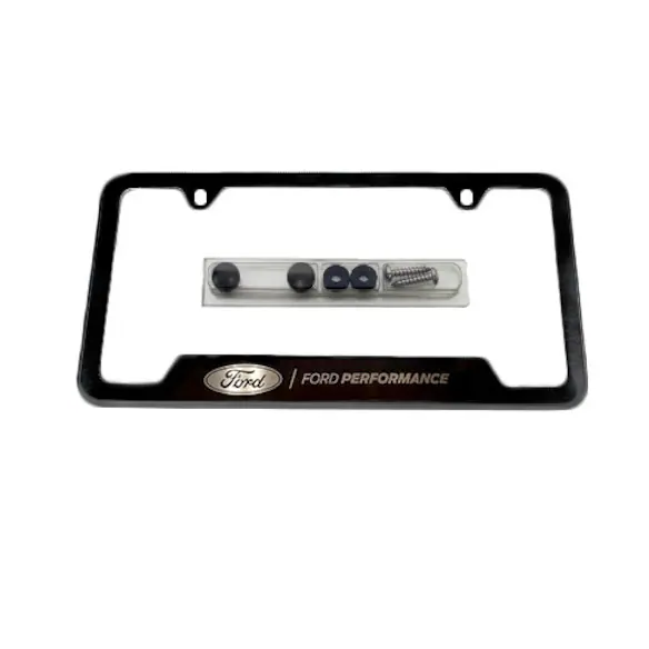 Ford Performance License Plate Frame-Black Stainless Steel Main Image