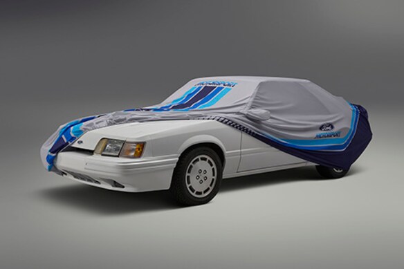 Fox Body Gray/Blue Car Cover Main Image