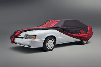 FOX BODY BLACK/RED CAR COVER