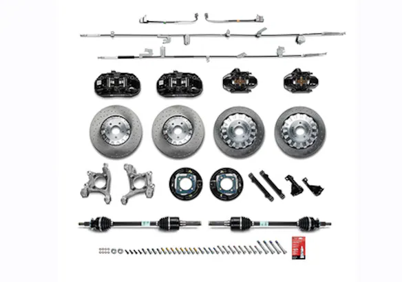 Mustang 2015-2023 Performance GT350R Black Brake Kit Main Image